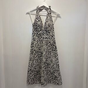 White House Black Market White and Black Dress